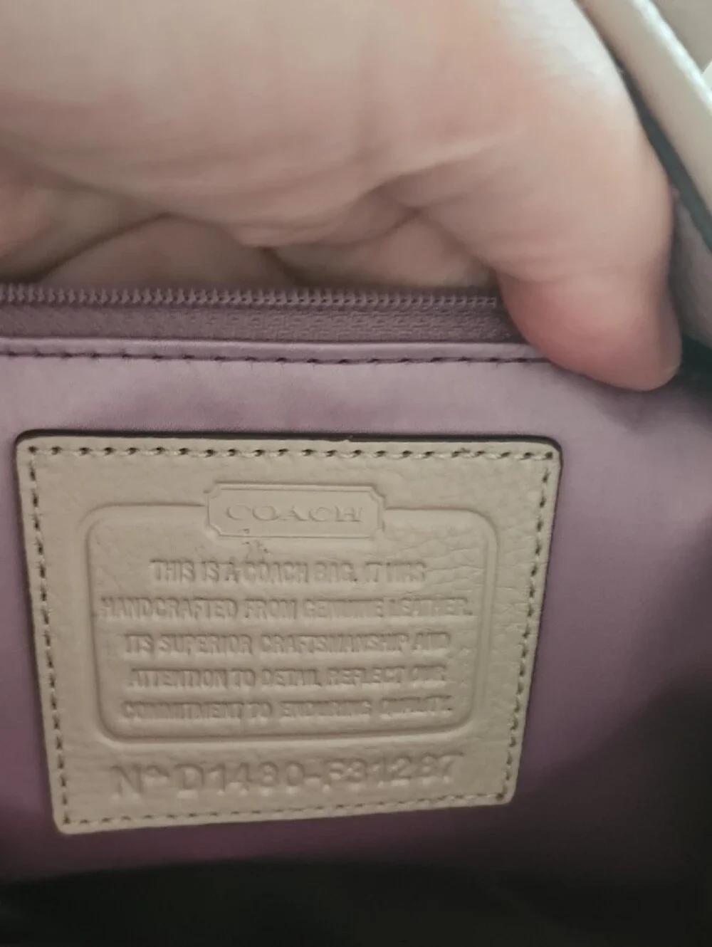 Coach Park Avery Pebbled Leather Shoulder Hobo in Light Taupe With Stud Detail